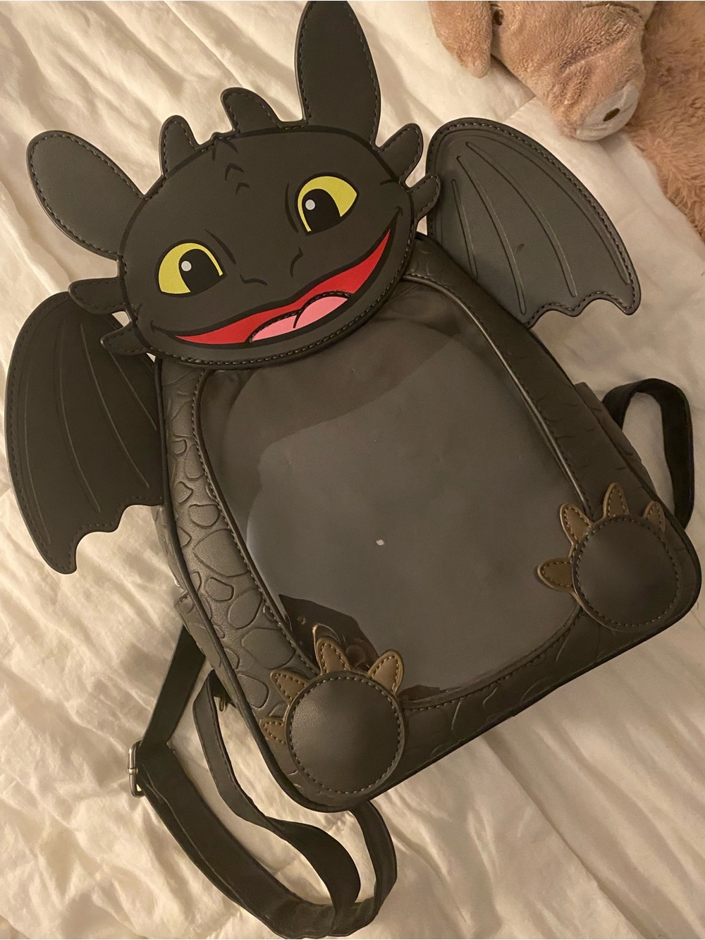 Loungefly how to train your dragon toothless mini backpack with pins